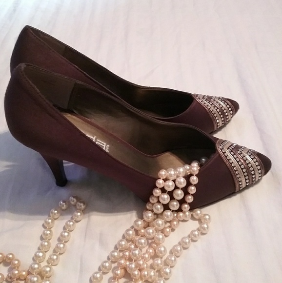 Women's Moda spana Brown fancy low-heeled shoes